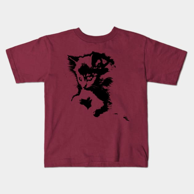 Kitten Kids T-Shirt by sroek